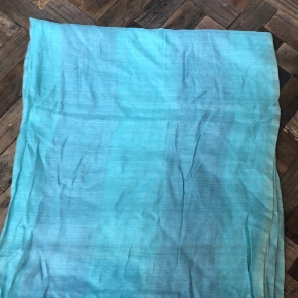 Aqua Silk Scarf - Picture 7 of 7